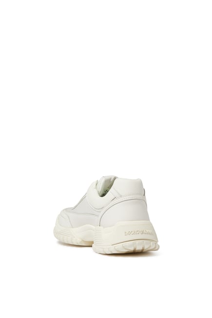 Chunky Leather & Mesh Sneakers